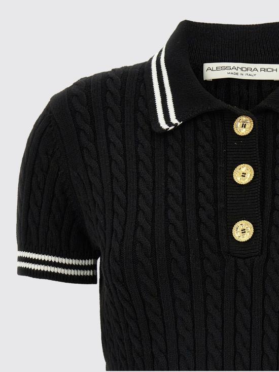 25FW 알레산드라리치 폴로 티셔츠 FABX4080 0091 White - ALESSANDRA RICH