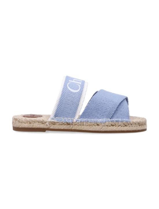  [키즈] 끌로에 플립플랍 키즈 Chloé Espadrille 샌들 데님 블루