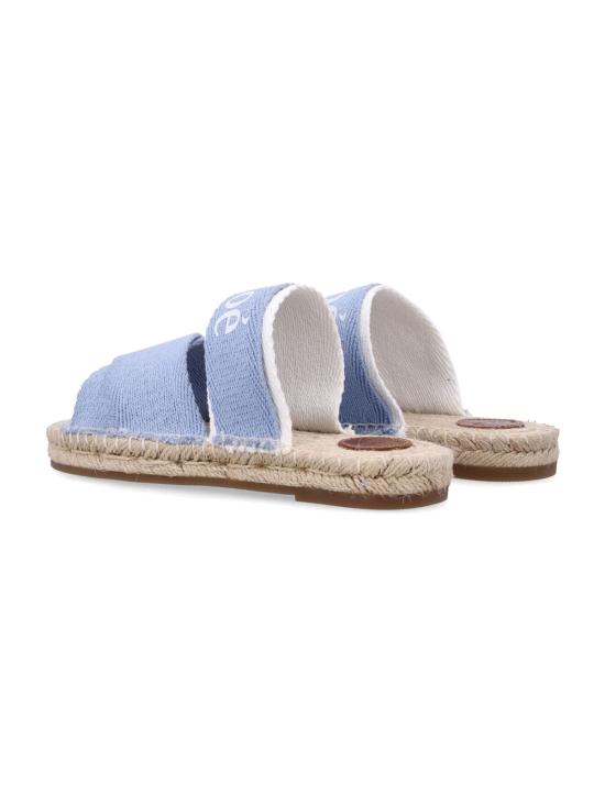  [키즈] 끌로에 플립플랍 키즈 Chloé Espadrille 샌들 데님 블루 - CHLOE
