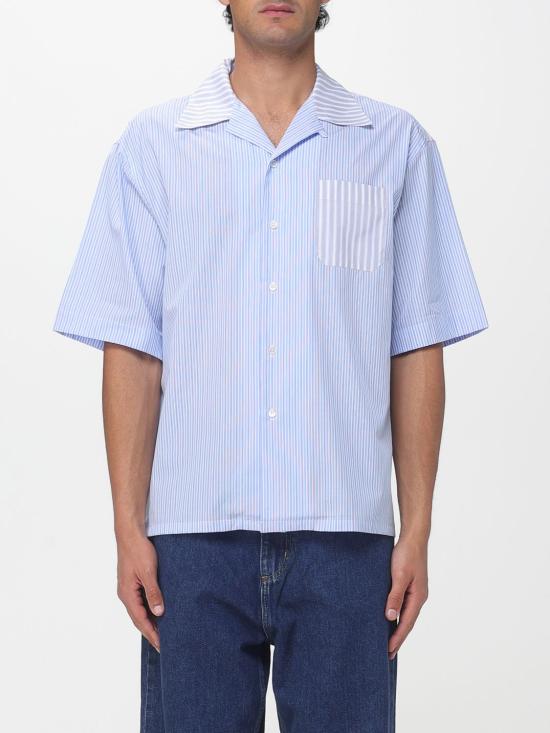 26SS 마르니 반팔 셔츠 CUMU0213Q8UTC254 STB37 Blue