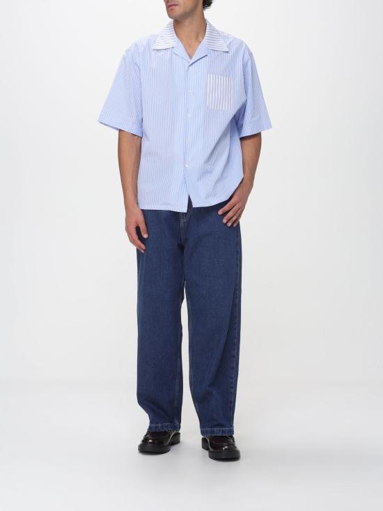 26SS 마르니 반팔 셔츠 CUMU0213Q8UTC254 STB37 Blue - MARNI