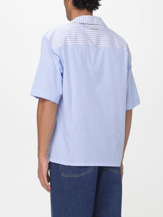 26SS 마르니 반팔 셔츠 CUMU0213Q8UTC254 STB37 Blue - MARNI