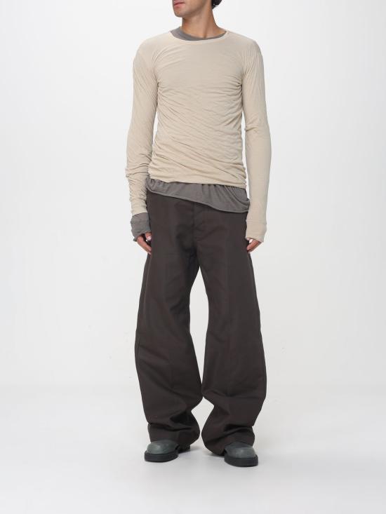 26SS 릭 오웬스 반팔 티셔츠 RU01F2257UCDB1 38 Beige - RICK OWENS