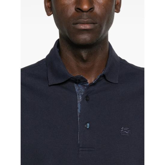  에트로 폴로 티셔츠 스웨터 폴로 셔츠 블루 - ETRO