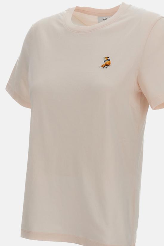  메종키츠네 반팔 티셔츠 메종 키츠네 드리밍 폭스 레귤러 티셔츠 핑크 - MAISON KITSUNE