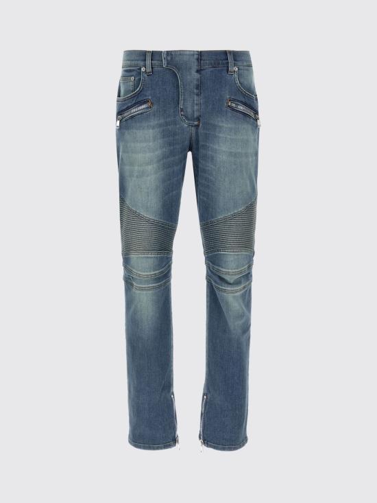 25FW 발망 데님 팬츠 EH1MG115DF44 6FF Blue