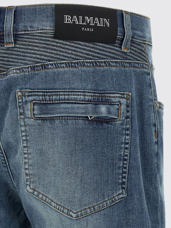 25FW 발망 데님 팬츠 EH1MG115DF44 6FF Blue - BALMAIN