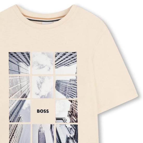 26SS [키즈] 휴고보스 티셔츠 J52988 21C Beige - HUGO BOSS