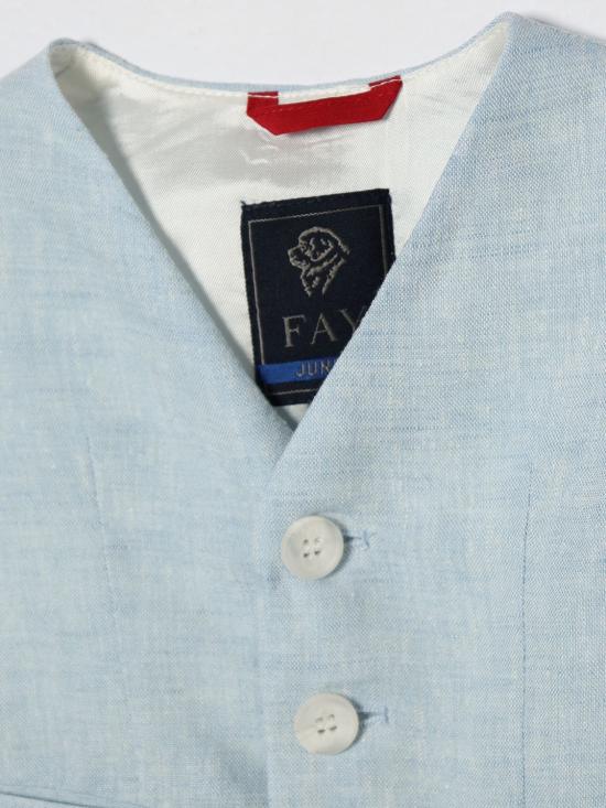 26SS [키즈] 페이 베스트 FY2542I0318 607 Gnawed Blue - FAY