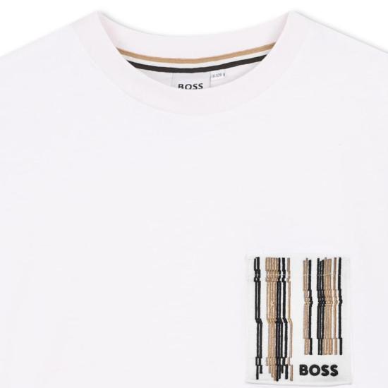 26SS [키즈] 휴고보스 티셔츠 J52975 10P White - HUGO BOSS