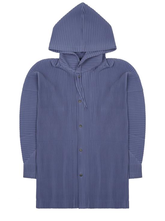 26SS 옴므 플리세 이세이 미야케 후드 티셔츠 HP66JC021 80 PURPLE