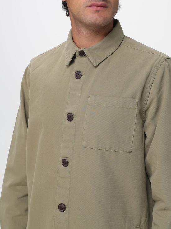 26SS 바버 워시드 코튼 오버셔츠 MOS0281 OL31 Green - BARBOUR