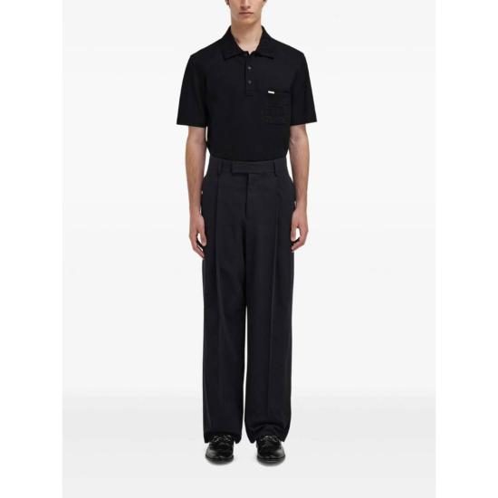  살바토레 페라가모 폴로 티셔츠 페라가모 스웨터 폴로 셔츠 블랙 - SALVATORE FERRAGAMO