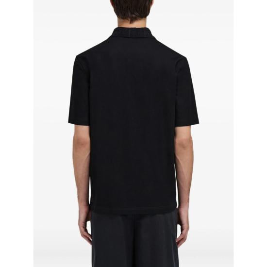  살바토레 페라가모 폴로 티셔츠 페라가모 스웨터 폴로 셔츠 블랙 - SALVATORE FERRAGAMO