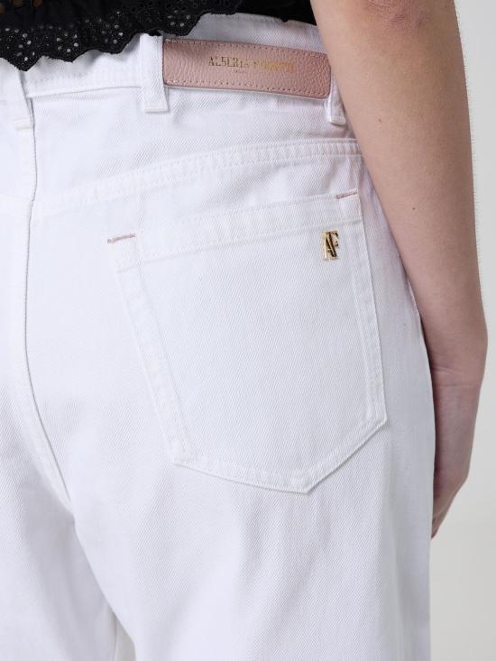 26SS 알베르타 페레티 데님 팬츠 03261631 0002 White - ALBERTA FERRETTI