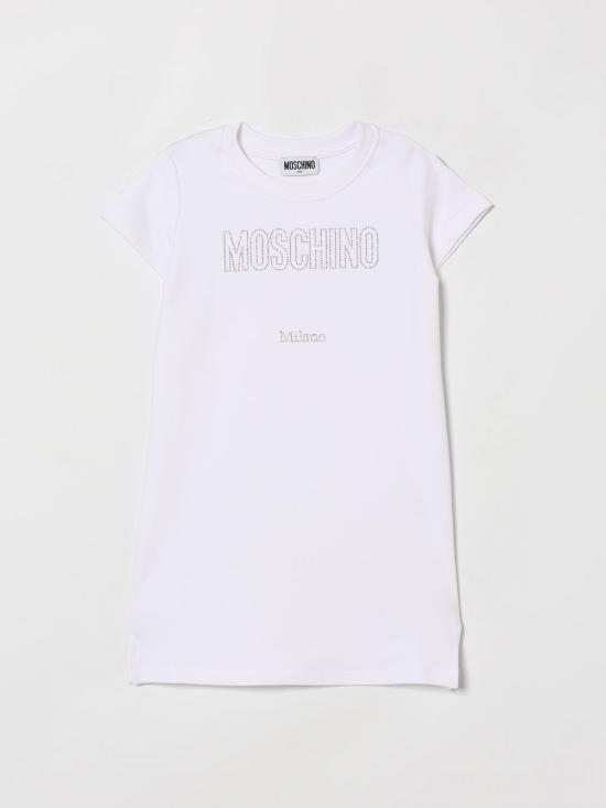 26SS [키즈] 모스키노 원피스 HDV0HYLDA25 10101 White