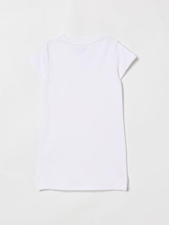 26SS [키즈] 모스키노 원피스 HDV0HYLDA25 10101 White - MOSCHINO