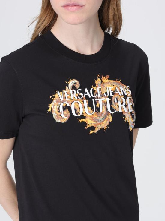 26SS 베르사체 반팔 티셔츠 80HAHE02CJ00E G89 Black - VERSACE