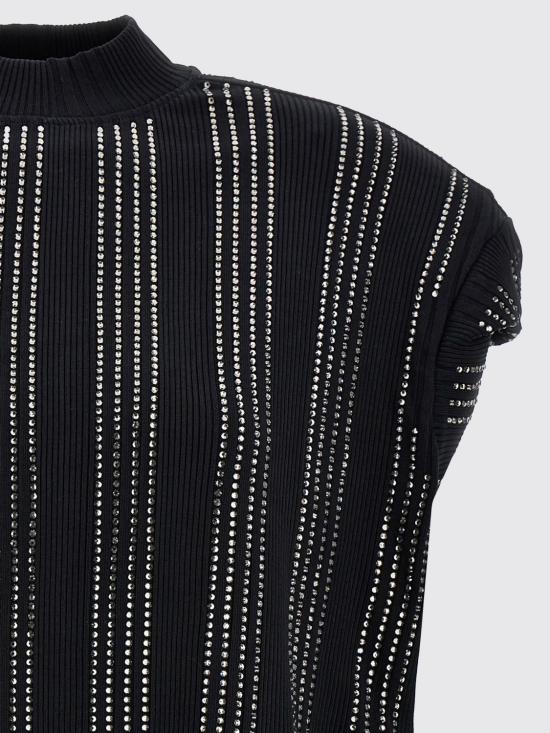 25FW 디 아티코 민소매 티셔츠 247WCA359J048T 100 Black - THE ATTICO