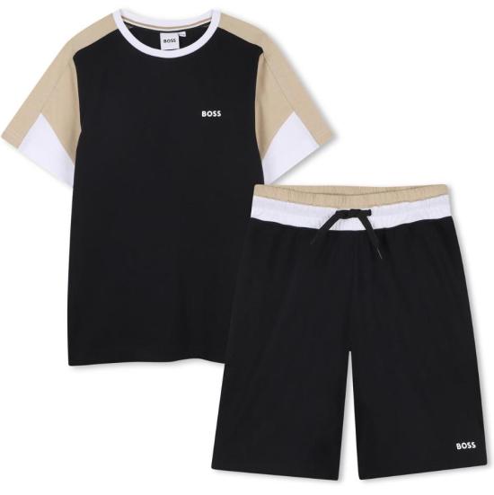 26SS [키즈] 휴고보스 캐주얼 세트 J53006 09B Black