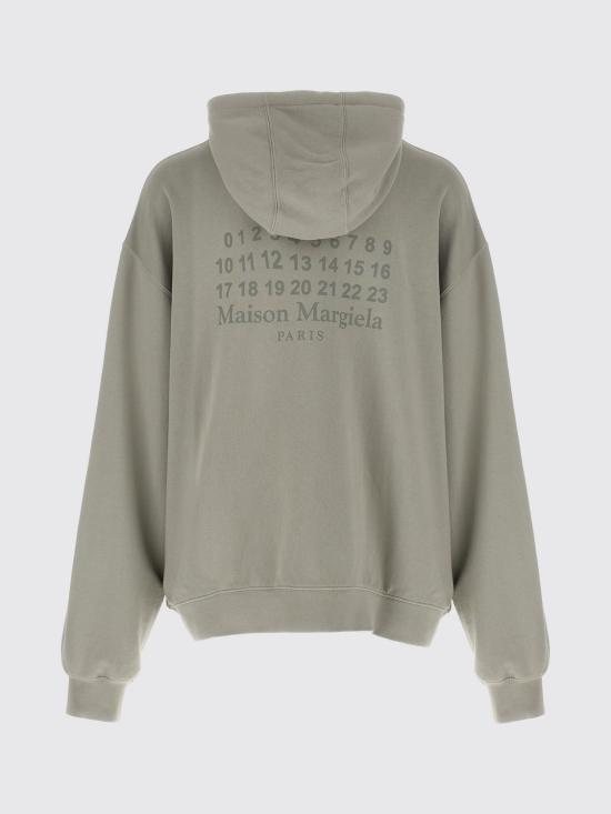 25FW 마르지엘라 뉴메릭 로고 후드 S50HG0049M25017 801 Grey - MAISON MARGIELA