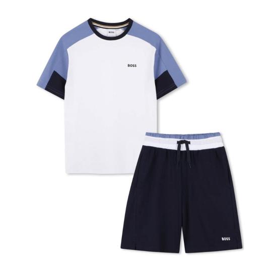 26SS [키즈] 휴고보스 캐주얼 세트 J53006 849 Blue