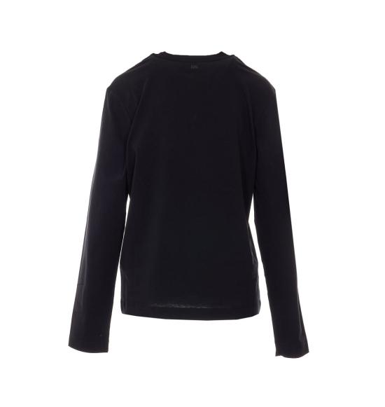  아미 스웨터 Ami Alexandre Mattiussi Ami De Coeur 긴팔 탑 블랙 - AMI