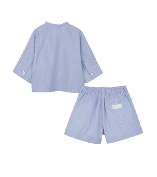 26SS [키즈] 지방시 캐주얼 세트 H31131 V71 Blue - GIVENCHY