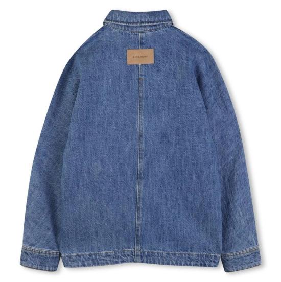 26SS [키즈] 지방시 셔츠 H31212 Z25 Blue - GIVENCHY