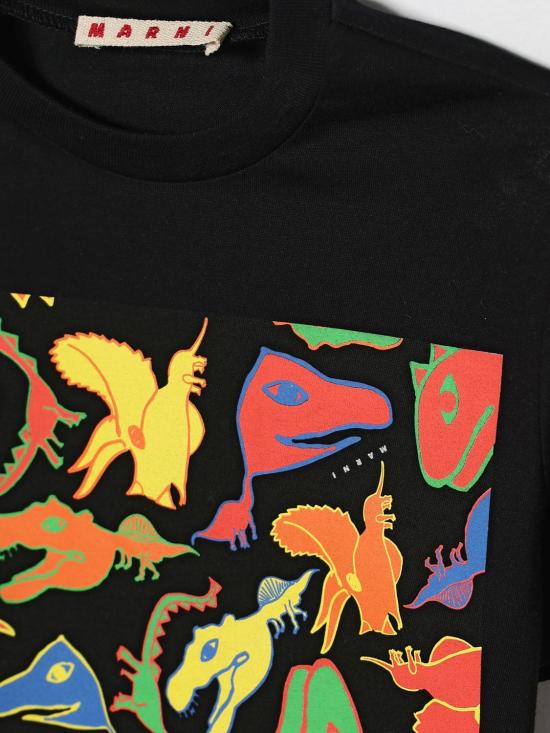 26SS [키즈] 마르니 티셔츠 M01804M00RF 0M900 Black - MARNI