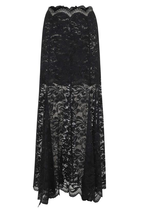  파코라반 롱 스커트 라반느 주프 스커트 블랙