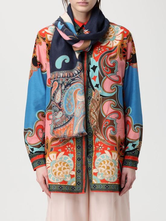 26SS 에트로 머플러/스카프 WATA0010AQ469 X0810 Blue - ETRO