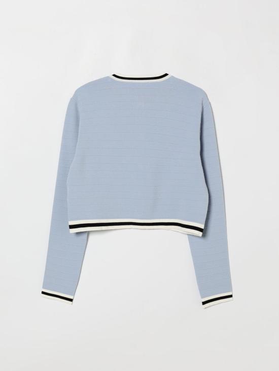 26SS [키즈] 발망 풀오버 BY9A40X0121 652 Blue - BALMAIN