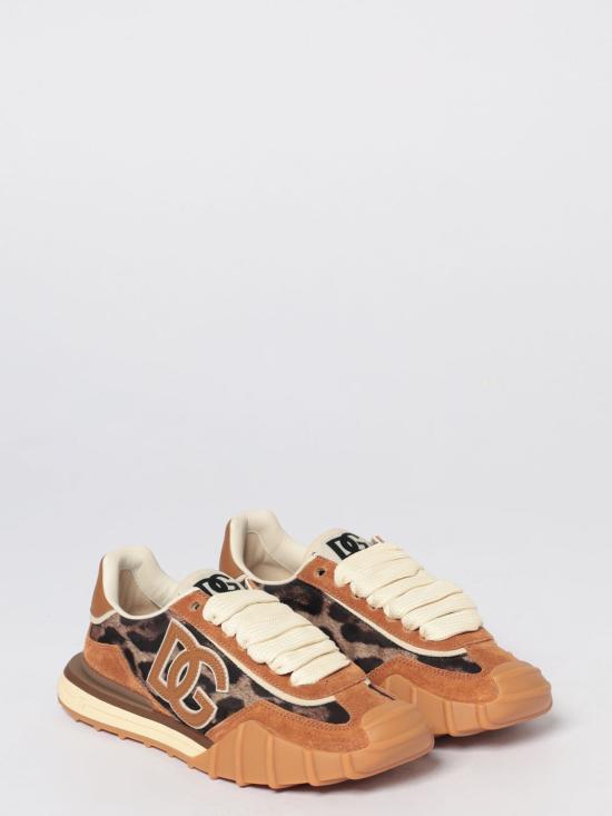 26SS 돌체앤가바나 DG 애슬레틱 패브릭 스니커즈 CK2384A6H65 HY13M Brown - DOLCE & GABBANA