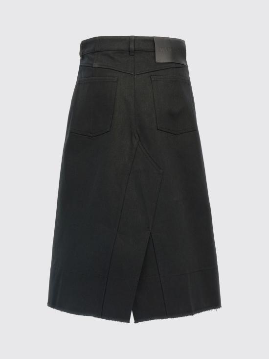 25FW 질샌더 미디 스커트 J02MA0264J46655 001 Black - JIL SANDER
