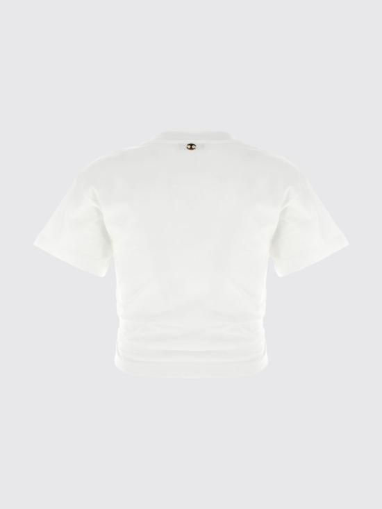 26SS 파코라반 반팔 티셔츠 23AJTO539CO0485 P109 White - PACO RABANNE