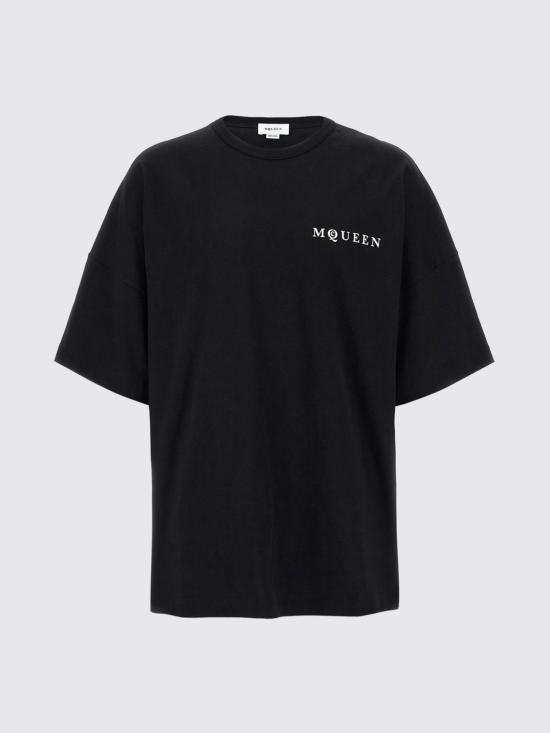 25FW 알렉산더 맥퀸 반팔 티셔츠 828434QTADE 0520 Black