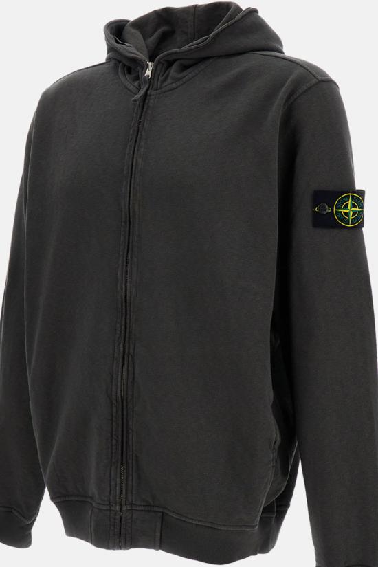  스톤 아일랜드 긴팔 티셔츠 후드티 그레이 - STONE ISLAND