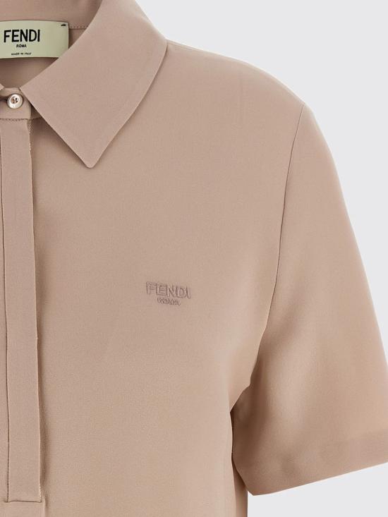 25FW 펜디 폴로 티셔츠 FS8227AWZI F1M26 Pink - FENDI