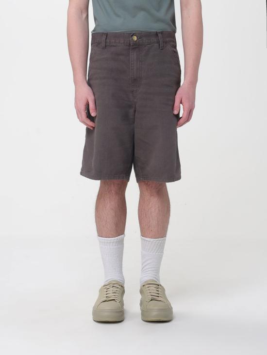 26SS 칼하트 WIP 싱글 니 쇼츠 I034797 3IS4O Brown