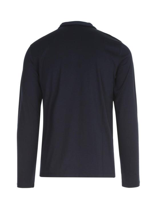  마이클 코어스 폴로 티셔츠 긴팔 슬림핏 폴로 셔츠 미드나잇 - MICHAEL KORS