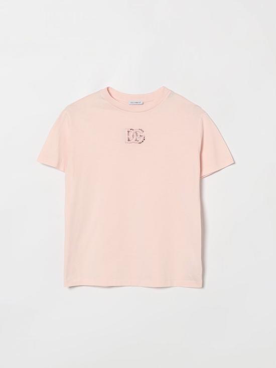 26SS [키즈] 돌체앤가바나 티셔츠 L5JTQUG7P0K F0662 Pink