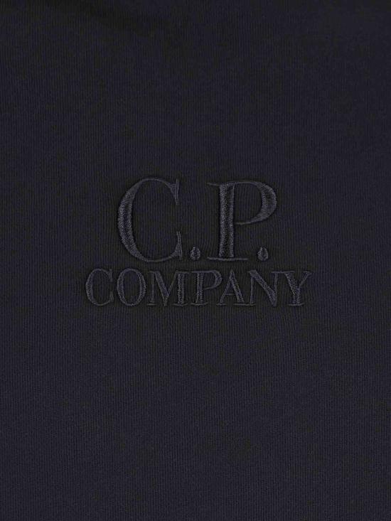  씨피 컴퍼니 긴팔 티셔츠 C.P. 회사 로고 스웨트셔츠 블랙 - C.P. COMPANY