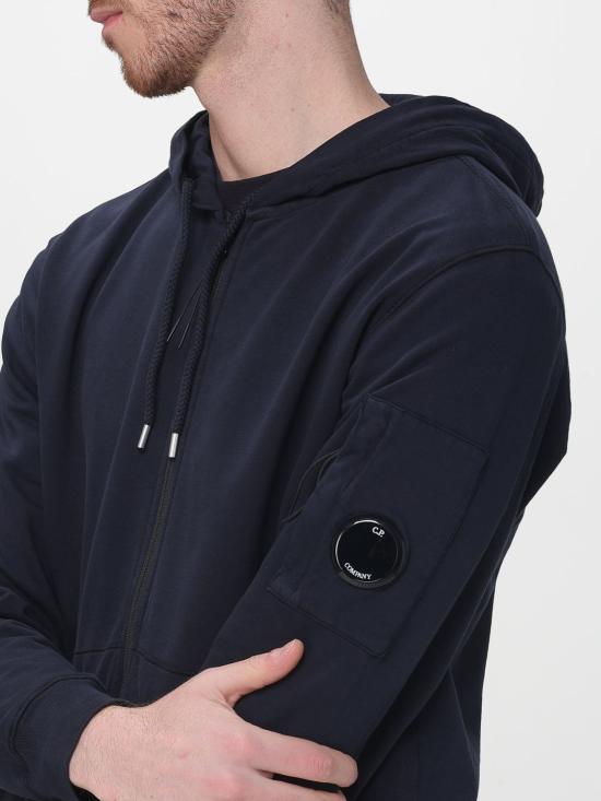 26SS 씨피 컴퍼니 집 후드 렌즈 스웨트셔츠 20CMSS081A002246G 888 Blue - C.P. COMPANY