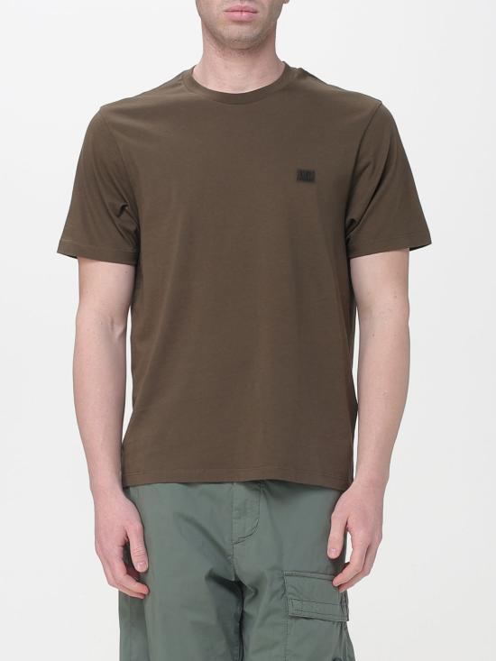 26SS 씨피 컴퍼니 30/1 저지 숏슬리브 로고 패치 티셔츠 RCCMTS726A005100W 683 Mud