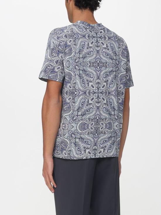 26SS 에트로 반팔 티셔츠 MRMA0002AKI10 X0880 Blue - ETRO