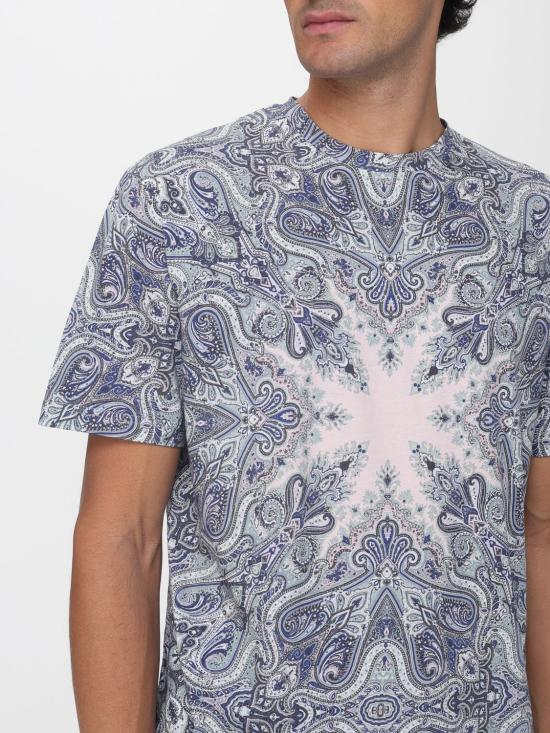 26SS 에트로 반팔 티셔츠 MRMA0002AKI10 X0880 Blue - ETRO