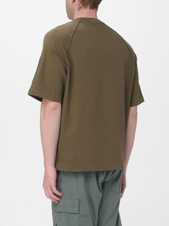 26SS 씨피 컴퍼니 라이트 플리스 숏슬리브 스웨트셔츠 20CMSS034A002246G 683 Green - C.P. COMPANY