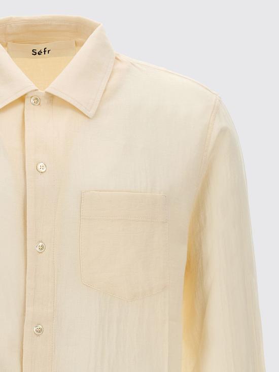 25FW 세퍼 긴팔 셔츠 FW23LEO VANILLA White - SEFR