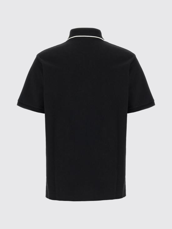 25FW 구찌 자수 코튼 피케 폴로 셔츠 806250XJHHO 1043 Black - GUCCI